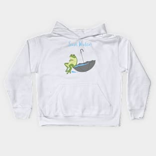 Saves Water for Frog Kids Hoodie